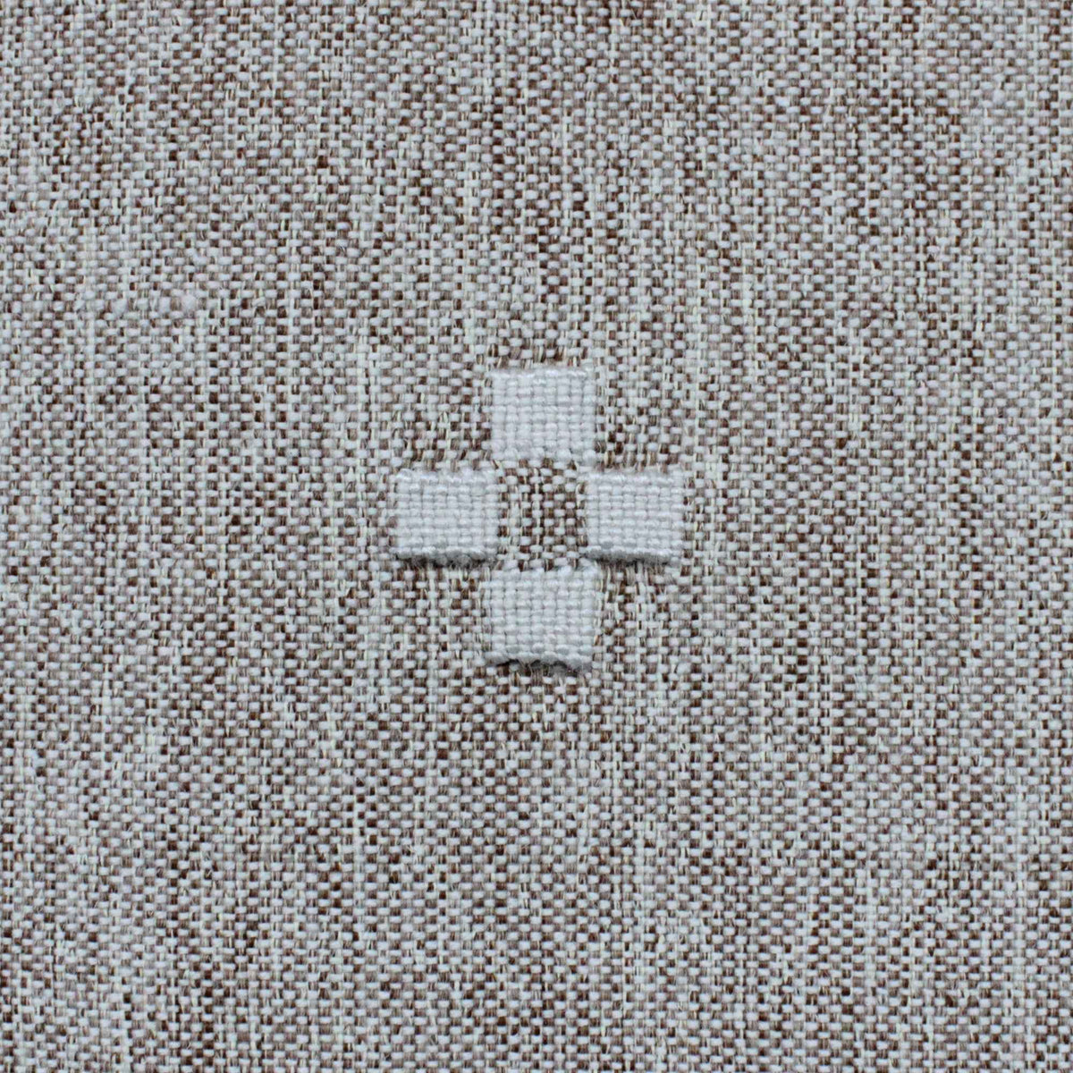Monolith & Heart Cartigan Hand-Woven Recycled Polypropylene & PET Rug, Beige & Natural White