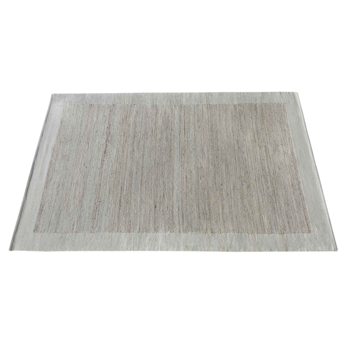 Monolith & Heart Casitas-II Hand-Woven Jute & Wool Rug, Natural White & Natural