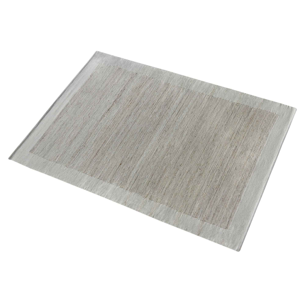 Monolith & Heart Casitas-II Hand-Woven Jute & Wool Rug, Natural White & Natural