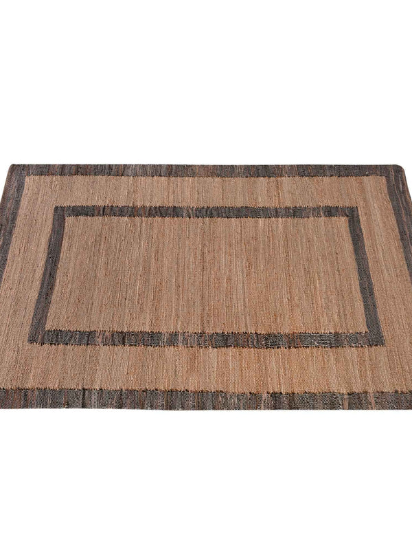 CERMAK RUG - LEATHER/ JUTE