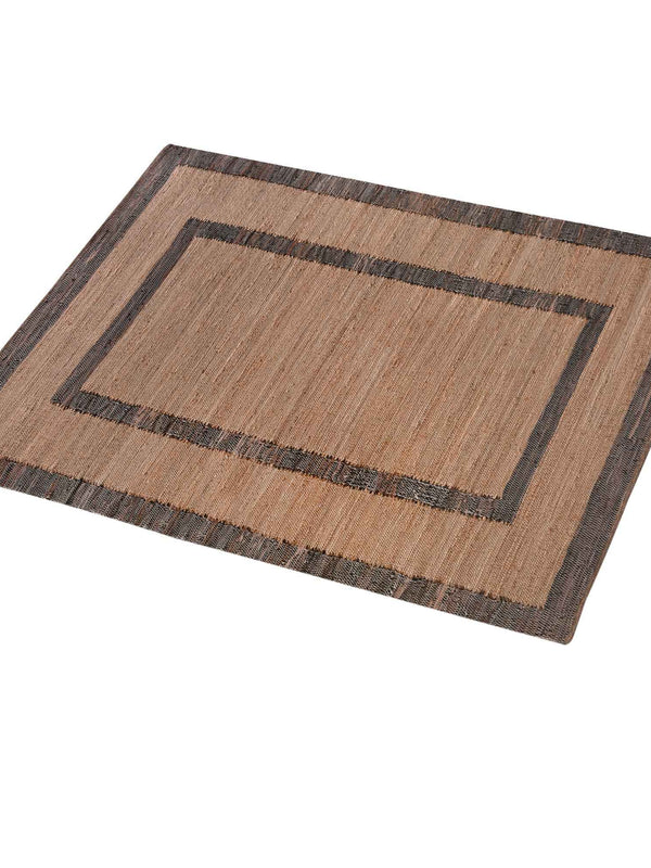 CERMAK RUG - LEATHER/ JUTE