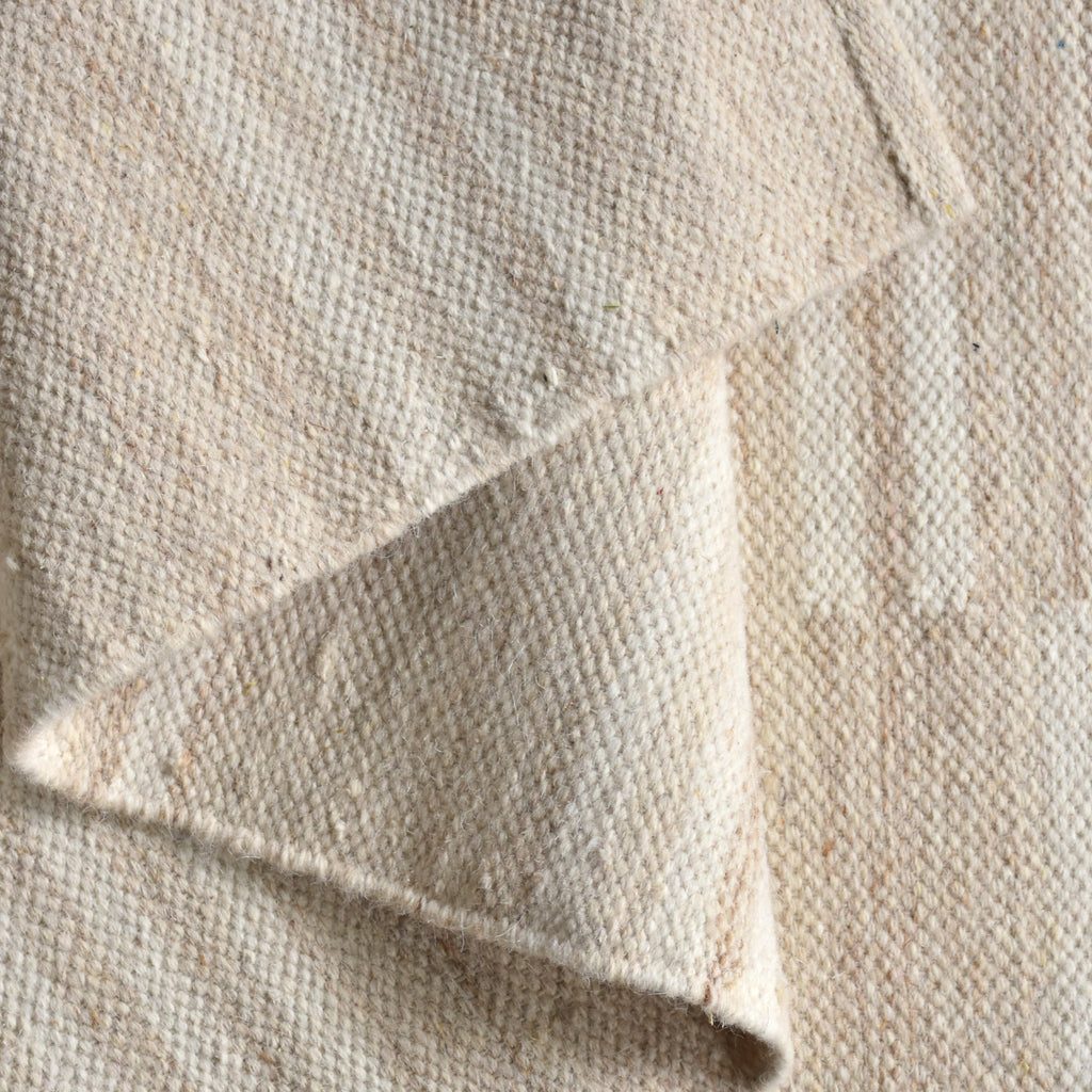 CHEREMSHAN RUG - IVORY - HANDWOVEN - WOOL