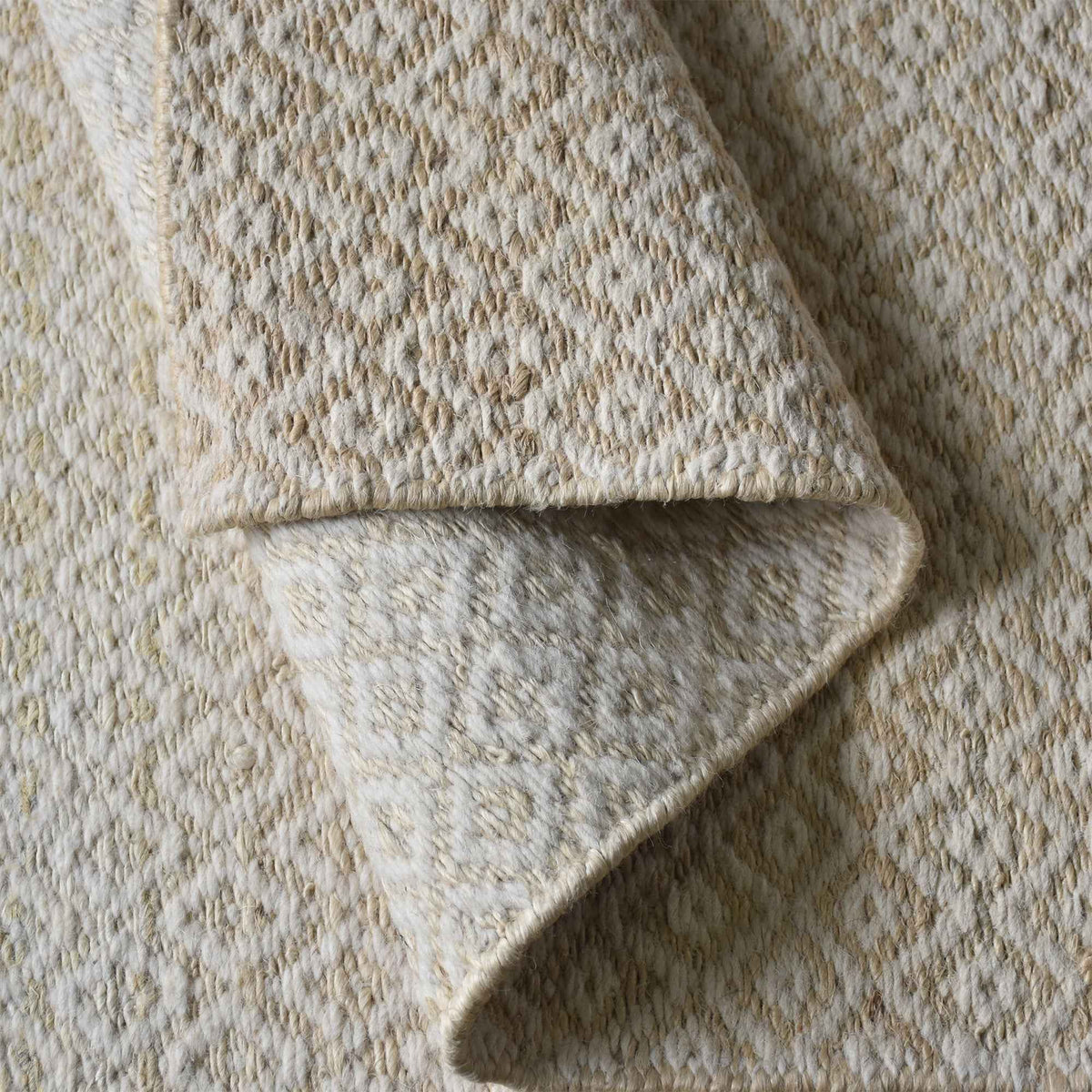 Monolith & Heart Colebrook Hand-Woven Jute & Wool Rug, Natural White
