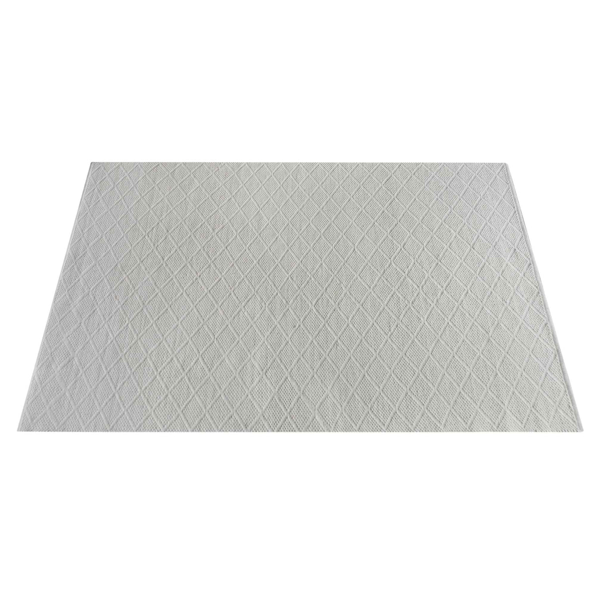 Monolith & Heart Cometa Hand-Woven Wool Rug, Natural White