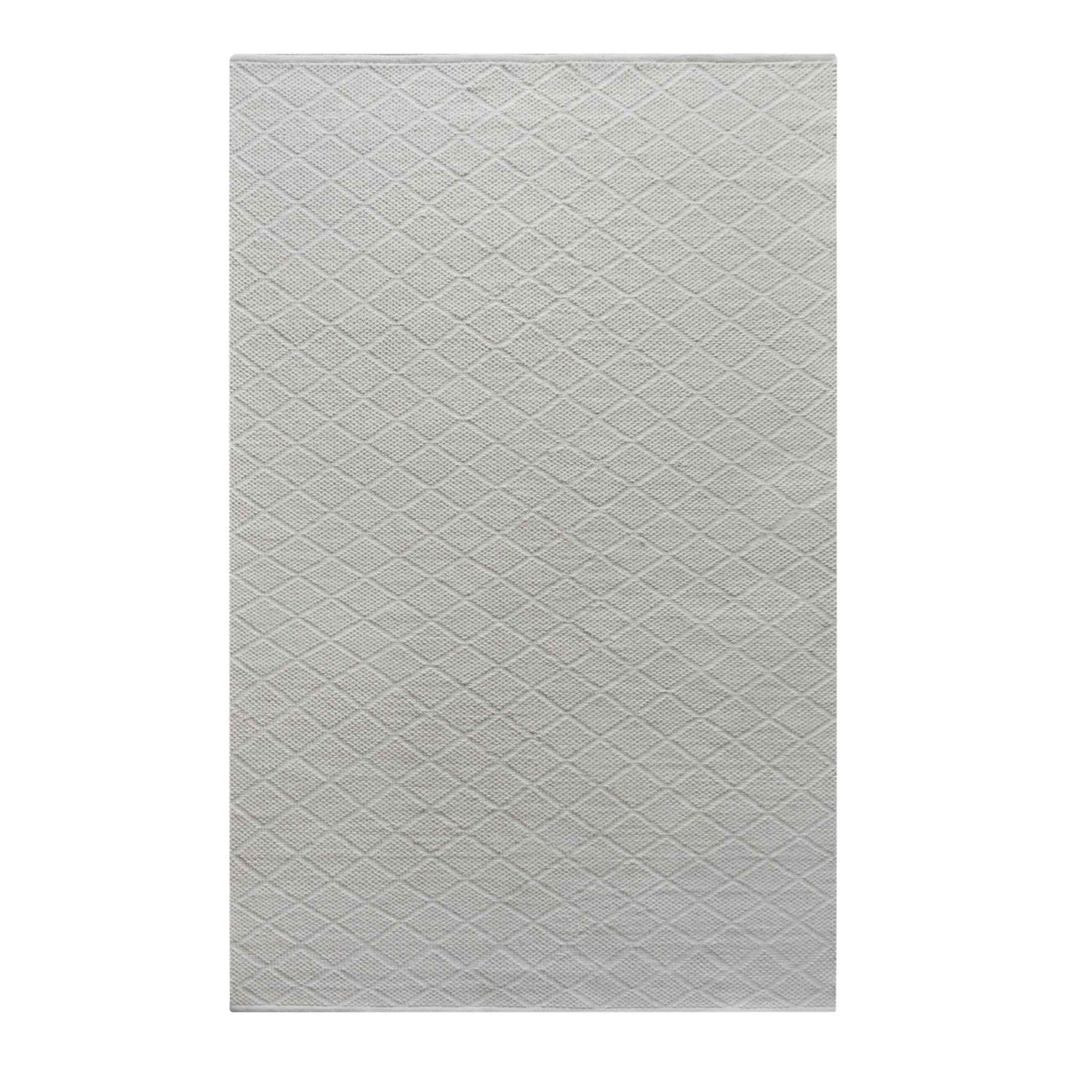 Monolith & Heart Cometa Hand-Woven Wool Rug, Natural White