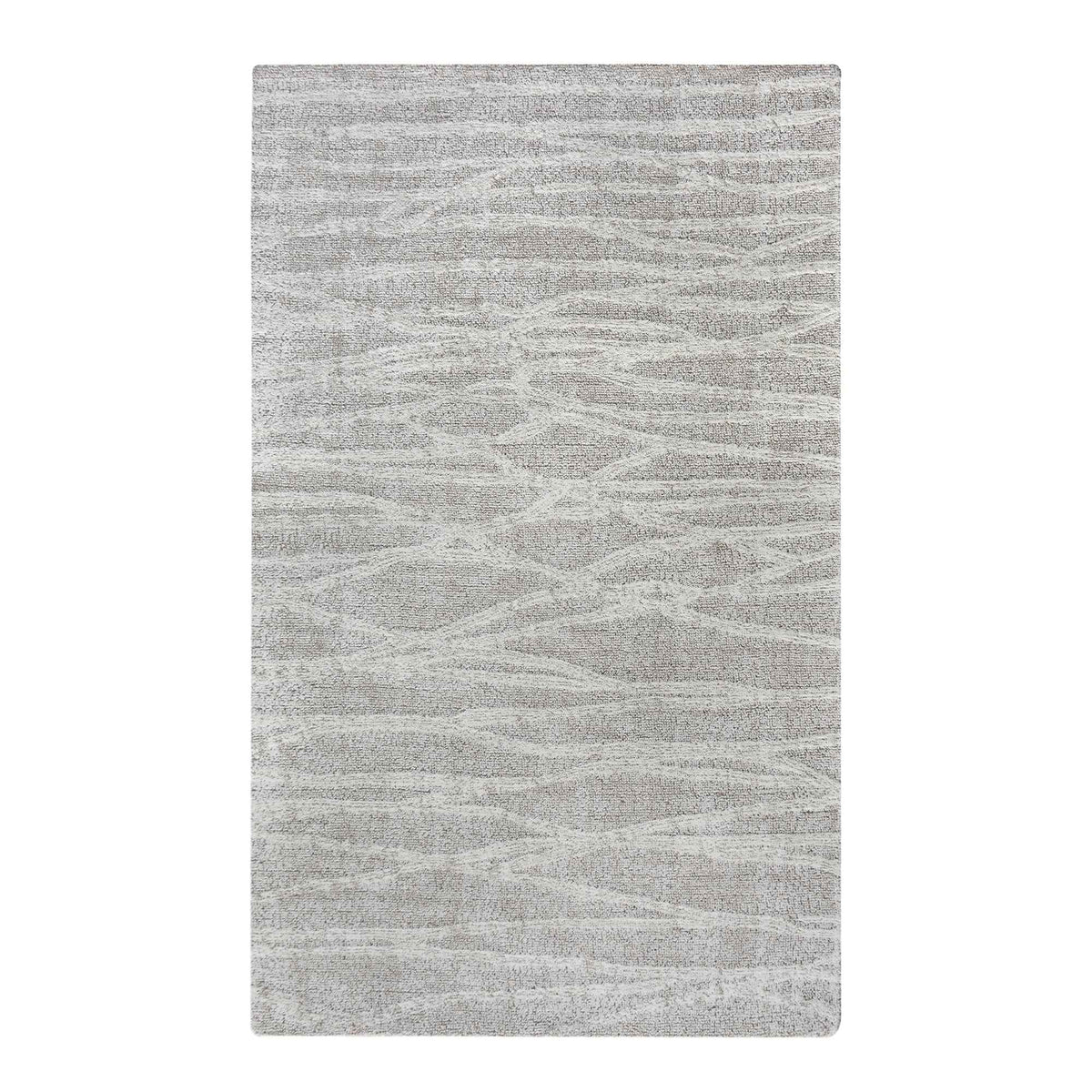 Monolith & Heart Conann Hand-Woven Wool Rug, Beige & Natural White
