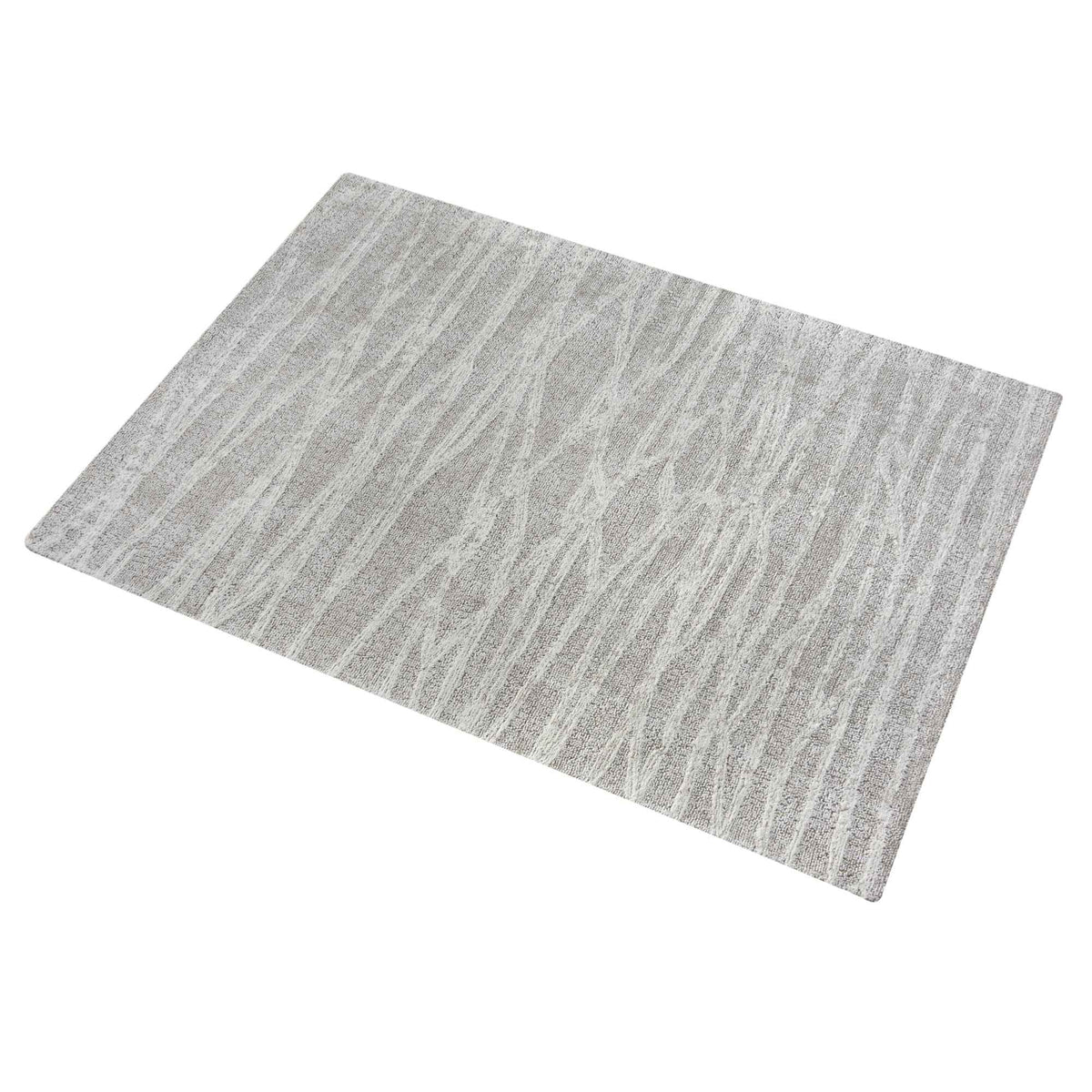 Monolith & Heart Conann Hand-Woven Wool Rug, Beige & Natural White