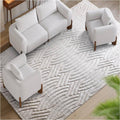 CONCHAL RUG - IVORY - HAND KNOTTED - NZ WOOL