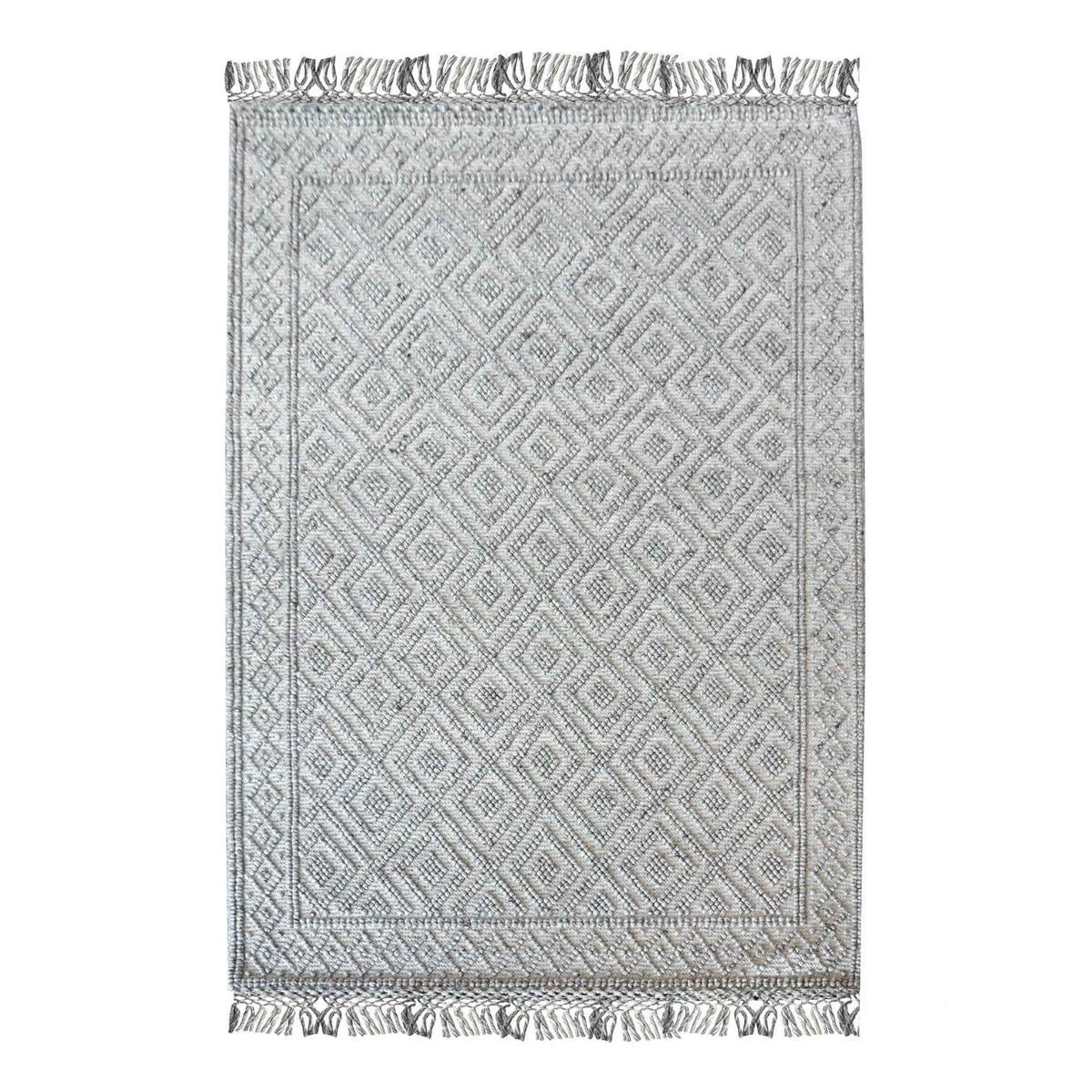 Monolith & Heart Conon Hand-Woven Wool & Viscose Rug, Multiple Colours