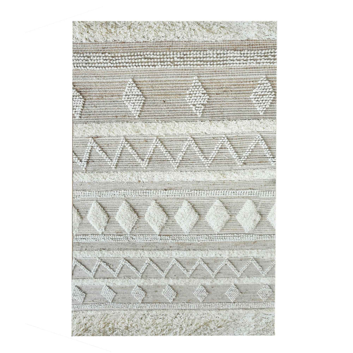 Monolith & Heart Coplin Hand-Woven Wool & Hemp Rug, Natural