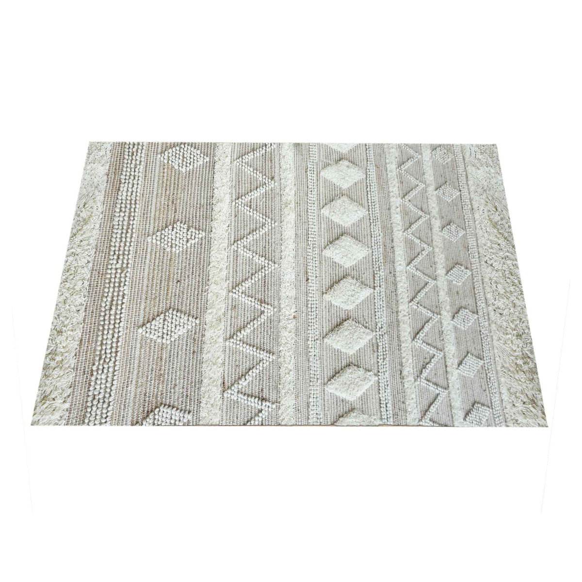 Monolith & Heart Coplin Hand-Woven Wool & Hemp Rug, Natural