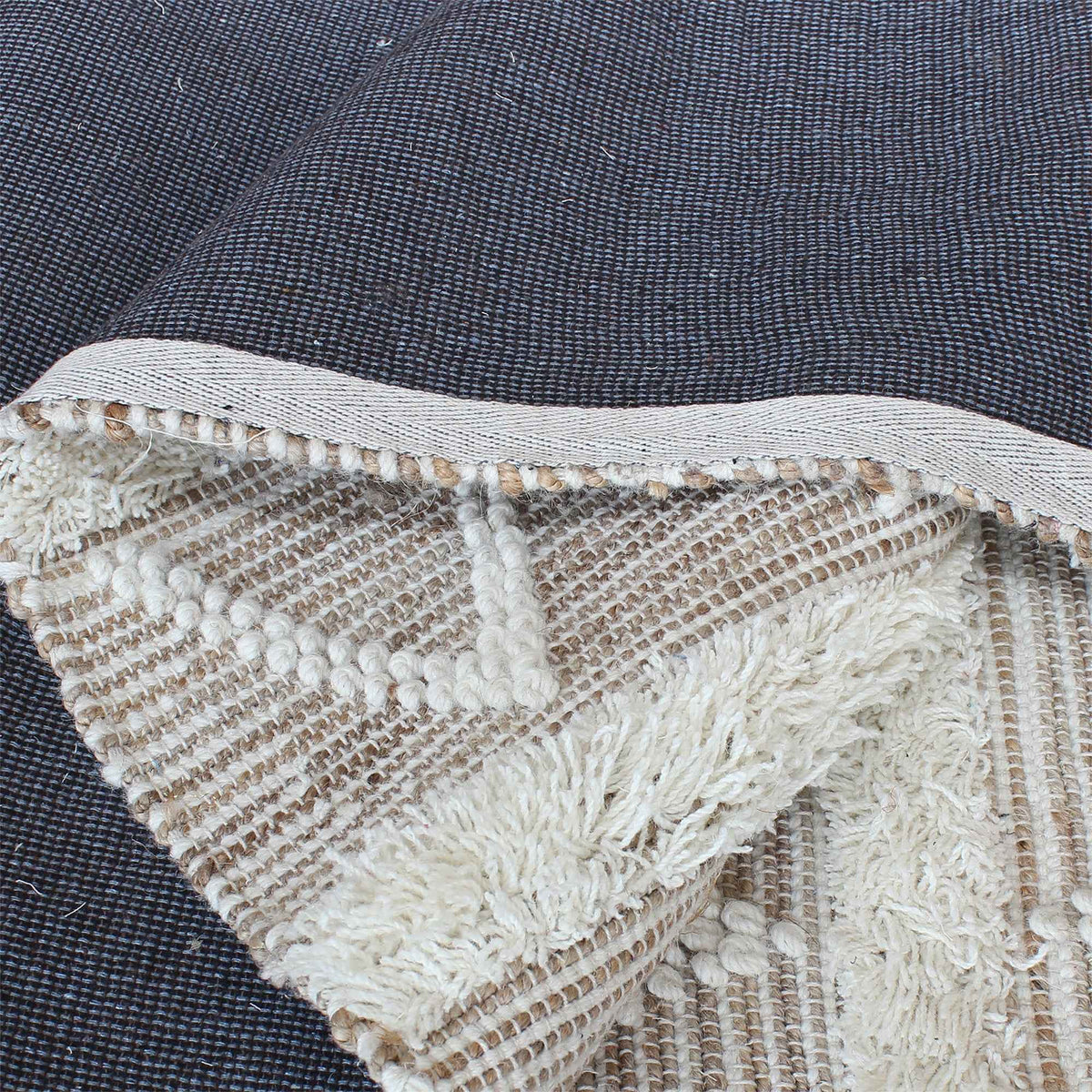 Monolith & Heart Coplin Hand-Woven Wool & Hemp Rug, Natural