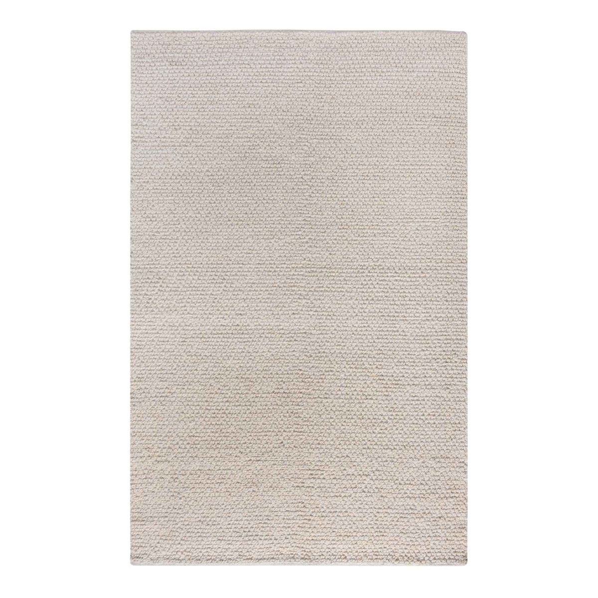 Monolith & Heart Corley Hand-Woven Wool Rug, Natural White, Multiple Sizes