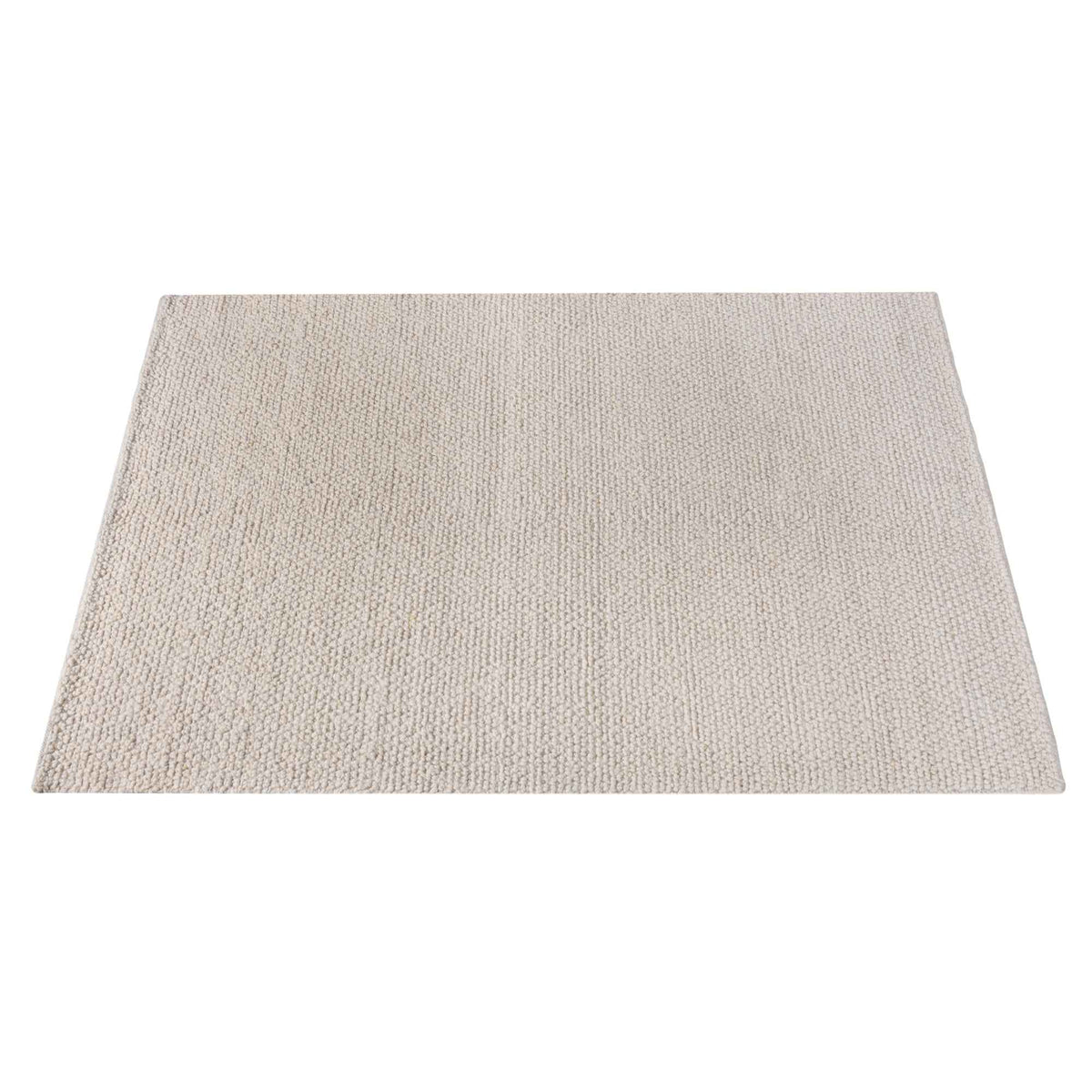 Monolith & Heart Corley Hand-Woven Wool Rug, Natural White, Multiple Sizes