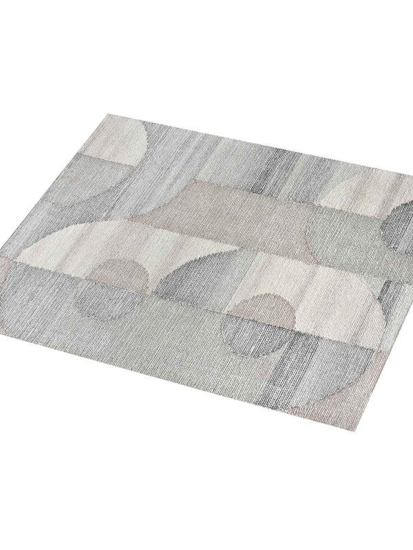 CUINI RUG - IVORY/BEIGE/GREY - WOOL - HAND WOVEN, OVER TUFTED