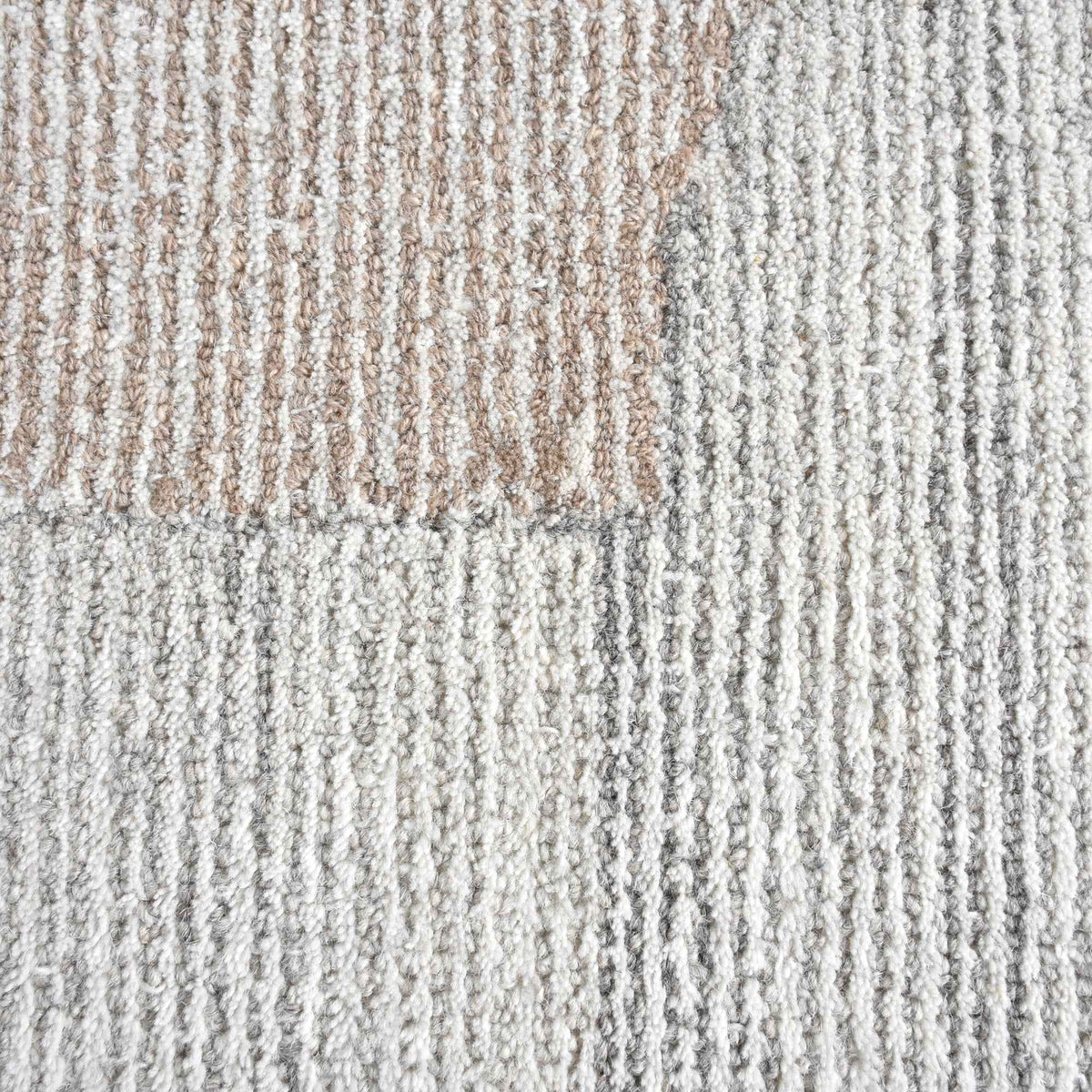 Monolith & Heart Cuini Hand-Woven & Over-Tufted Wool Rug, Ivory, Grey & Beige