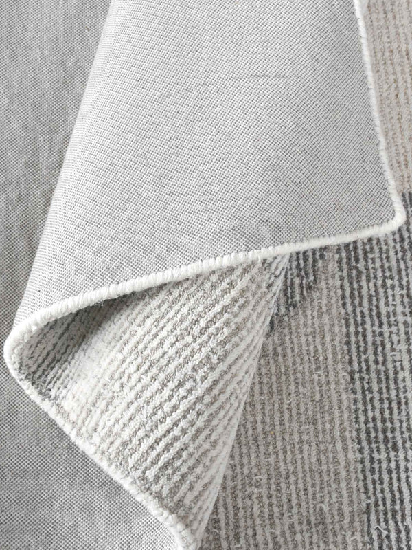 CUINI RUG - IVORY/BEIGE/GREY - WOOL - HAND WOVEN, OVER TUFTED