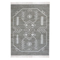 Area Rug, Bedroom Rug, Living Room Rug, Living Area Rug, Indian Rug, Office Carpet, Office Rug, Shop Rug Online, Hemp, Wool, Grey, Natural White, Punja, Flat Weave, Boho-Chic