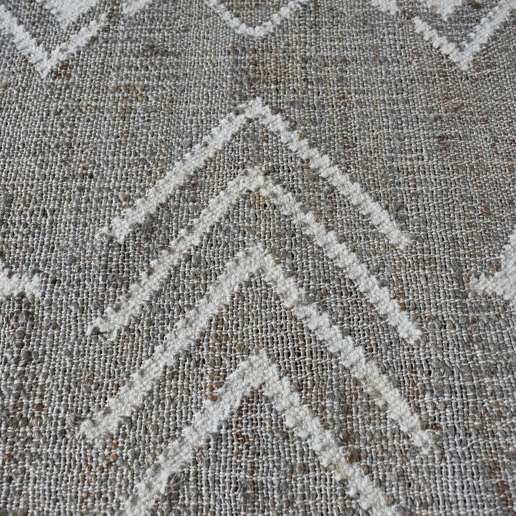 Area Rug, Bedroom Rug, Living Room Rug, Living Area Rug, Indian Rug, Office Carpet, Office Rug, Shop Rug Online, Hemp, Wool, Grey, Natural White, Punja, Flat Weave, Boho-Chic