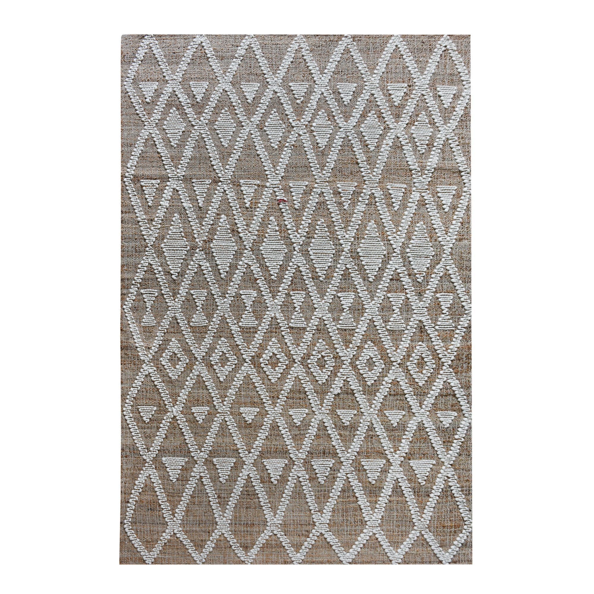 Area Rug, Bedroom Rug, Living Room Rug, Living Area Rug, Indian Rug, Office Carpet, Office Rug, Shop Rug Online, Jute, Wool, Natural, Natural White, Punja, Flat Weave, geometric