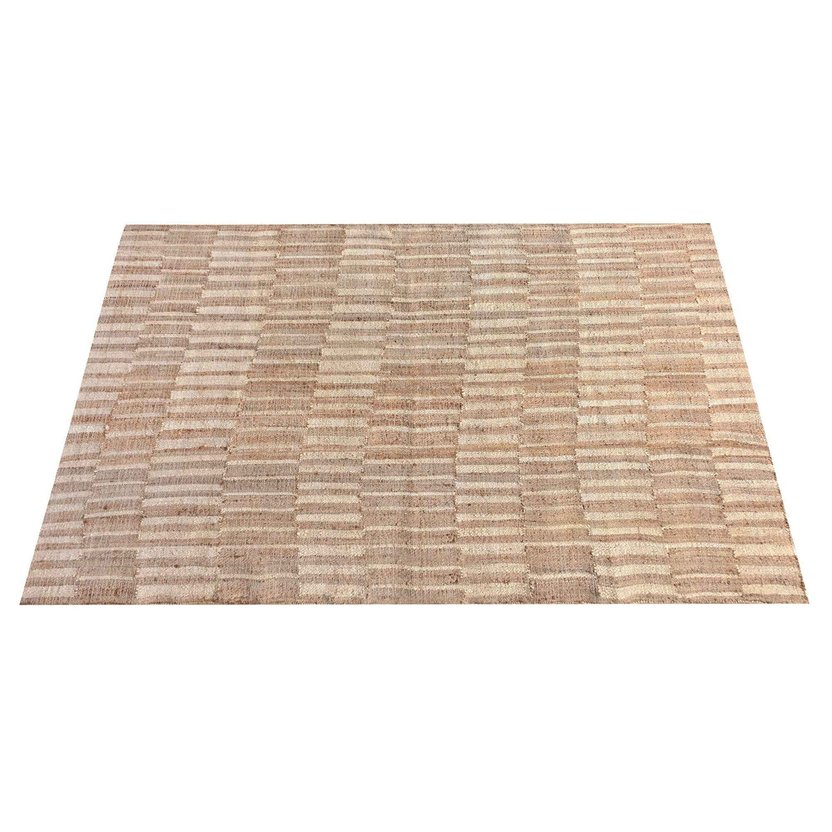 Monolith & Heart Daggett Punja Kelim Jute Rug, Natural & Natural White