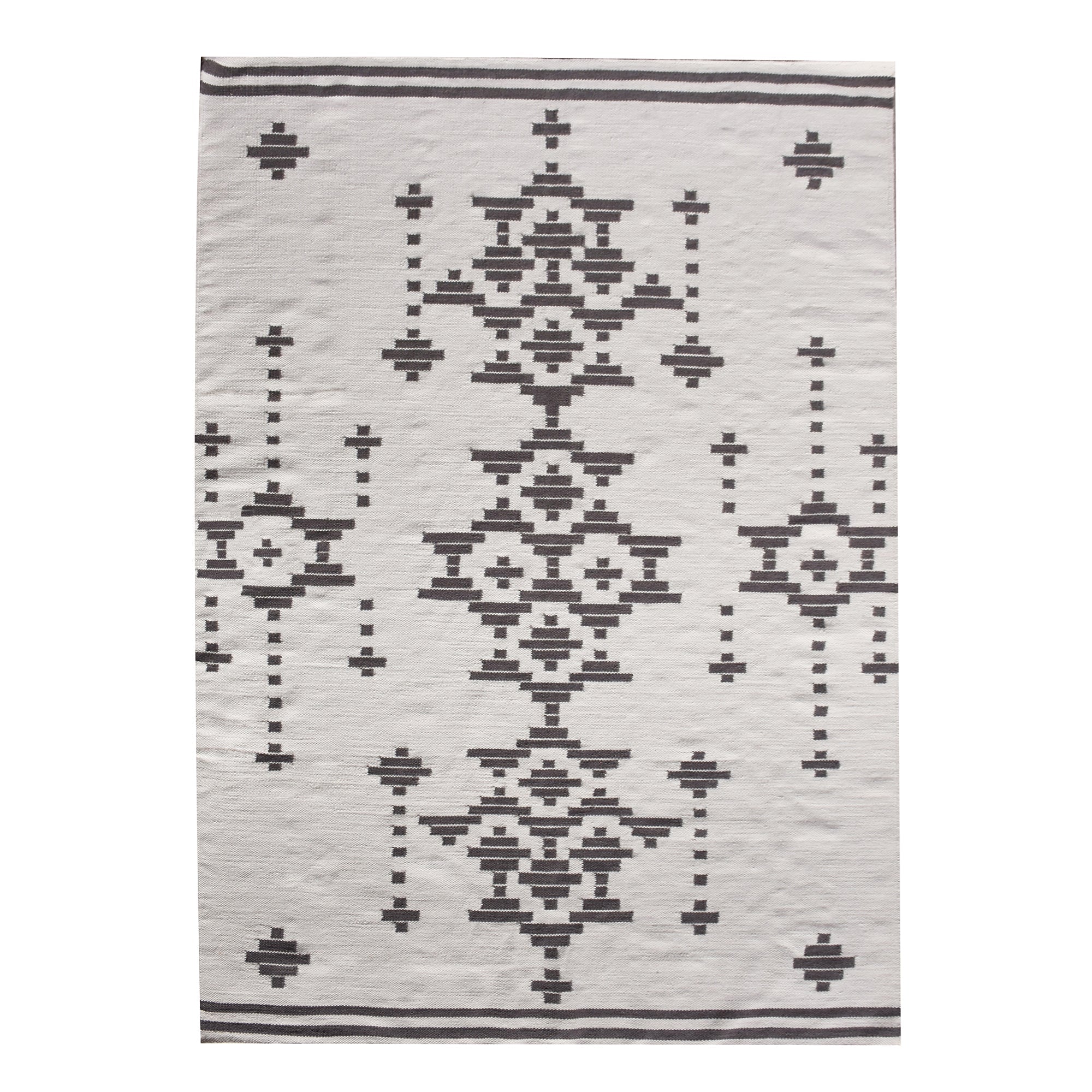 Area Rug, Bedroom Rug, Living Room Rug, Living Area Rug, Indian Rug, Office Carpet, Office Rug, Shop Rug Online, Nz Wool, Natural White, Grey, Punja, Flat Weave, geometric