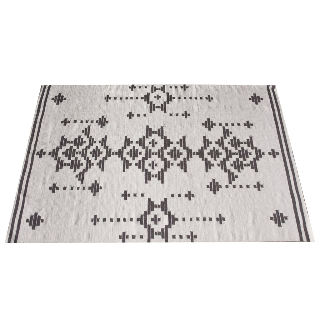 Area Rug, Bedroom Rug, Living Room Rug, Living Area Rug, Indian Rug, Office Carpet, Office Rug, Shop Rug Online, Nz Wool, Natural White, Grey, Punja, Flat Weave, geometric