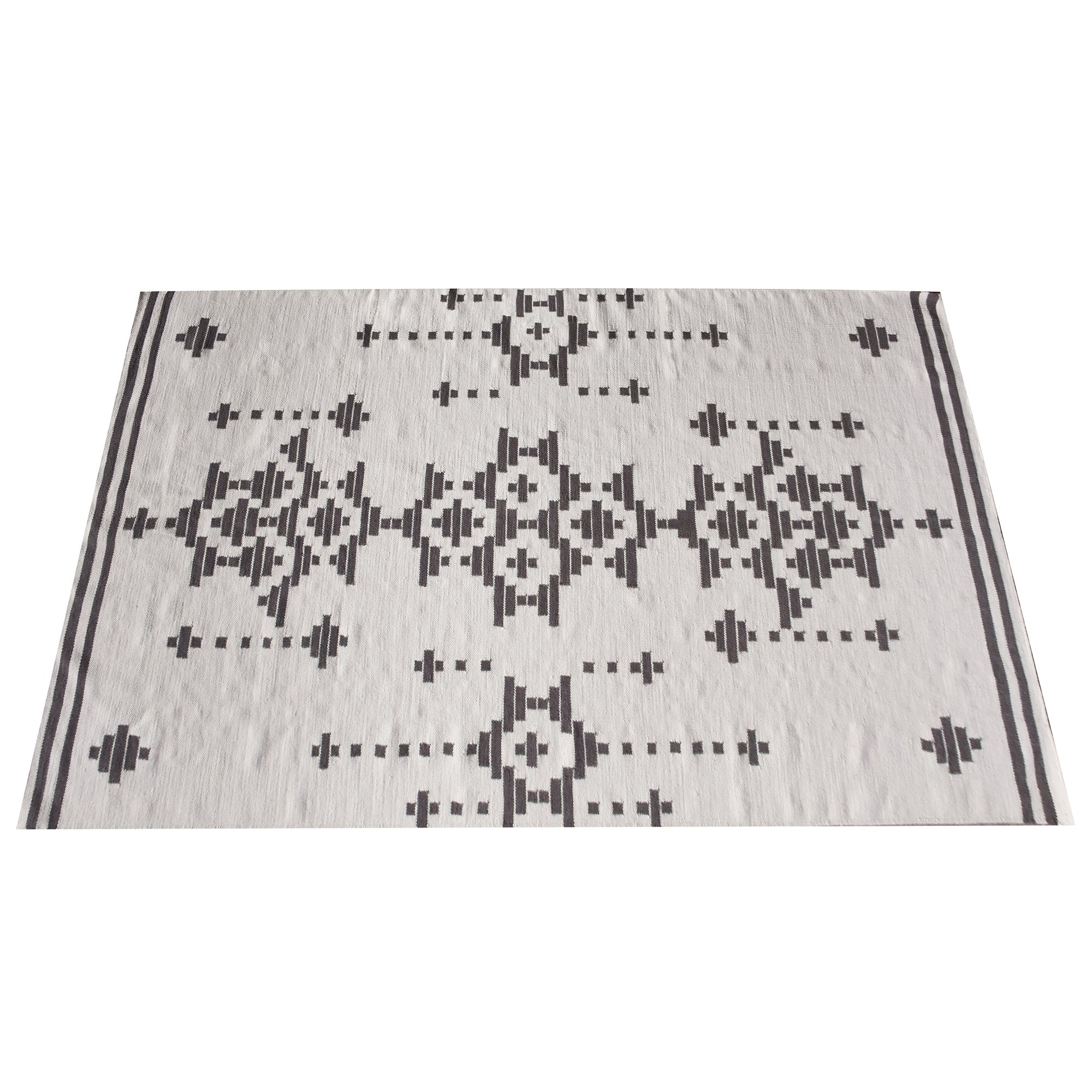 Area Rug, Bedroom Rug, Living Room Rug, Living Area Rug, Indian Rug, Office Carpet, Office Rug, Shop Rug Online, Nz Wool, Natural White, Grey, Punja, Flat Weave, geometric