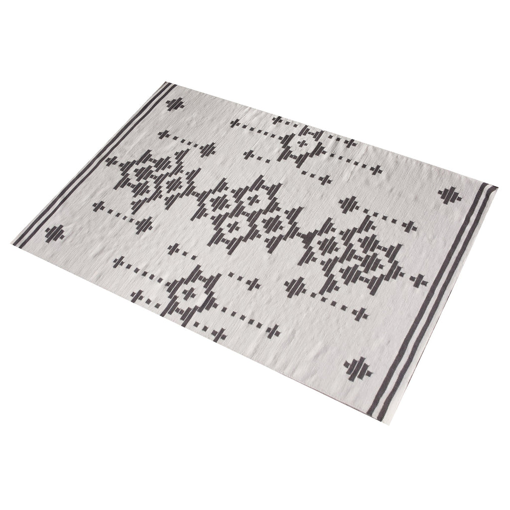 Area Rug, Bedroom Rug, Living Room Rug, Living Area Rug, Indian Rug, Office Carpet, Office Rug, Shop Rug Online, Nz Wool, Natural White, Grey, Punja, Flat Weave, geometric