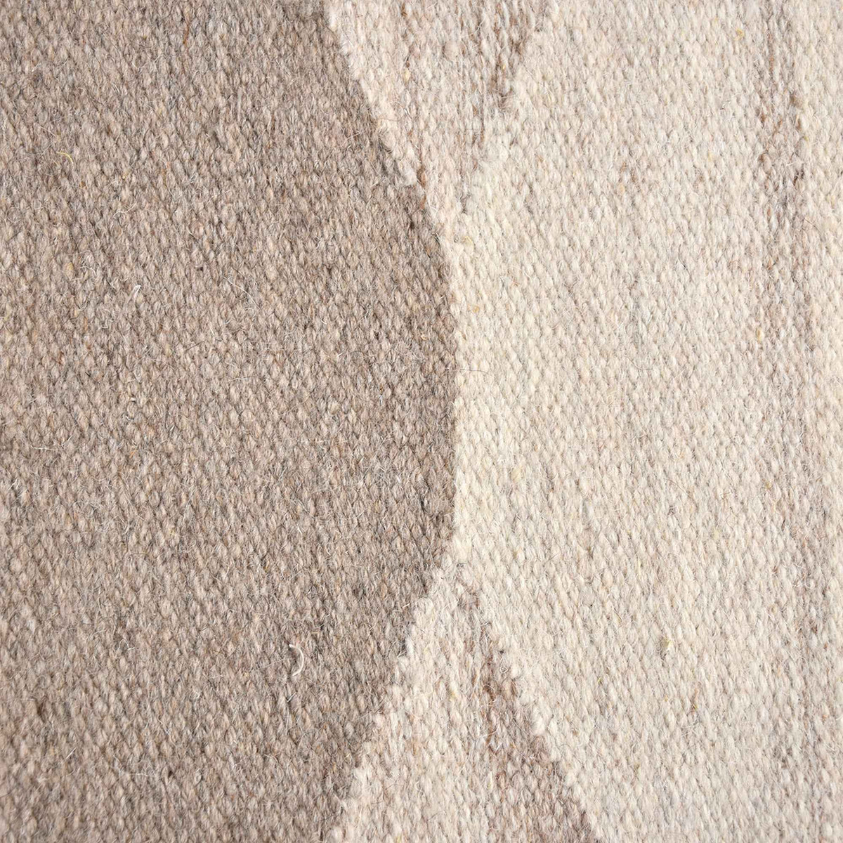 Monolith & Heart Desna Hand-Woven Wool Rug, Ivory & Beige
