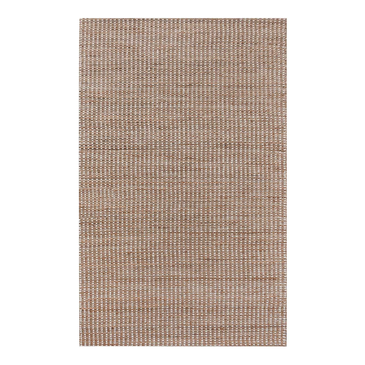 Monolith & Heart Dospat Hand-Woven Jute & Wool Rug, Natural & Natural White
