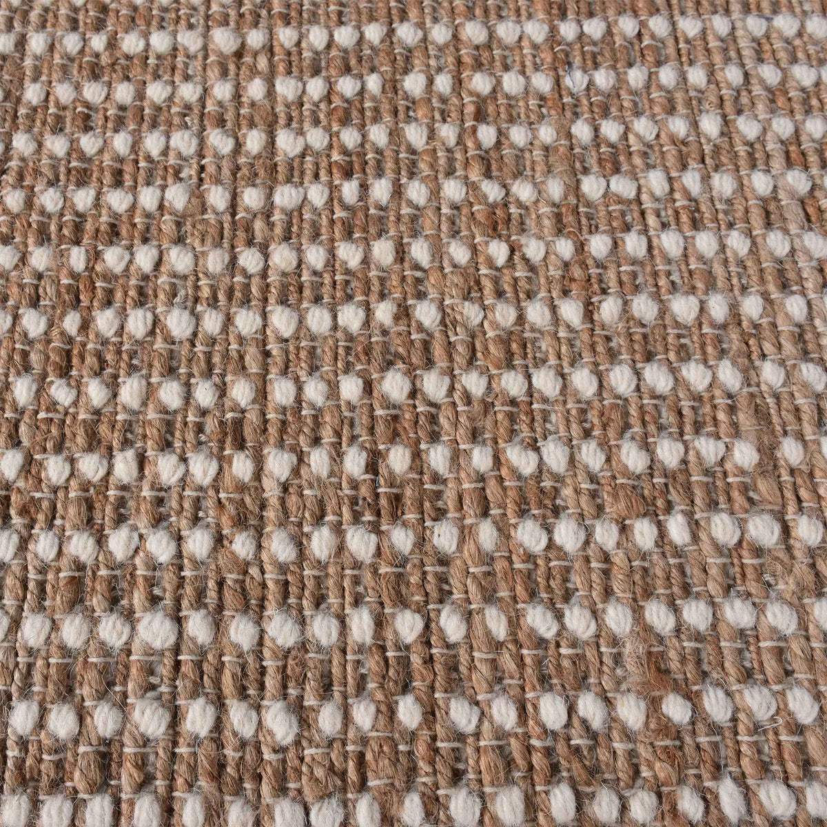 Monolith & Heart Dospat Hand-Woven Jute & Wool Rug, Natural & Natural White