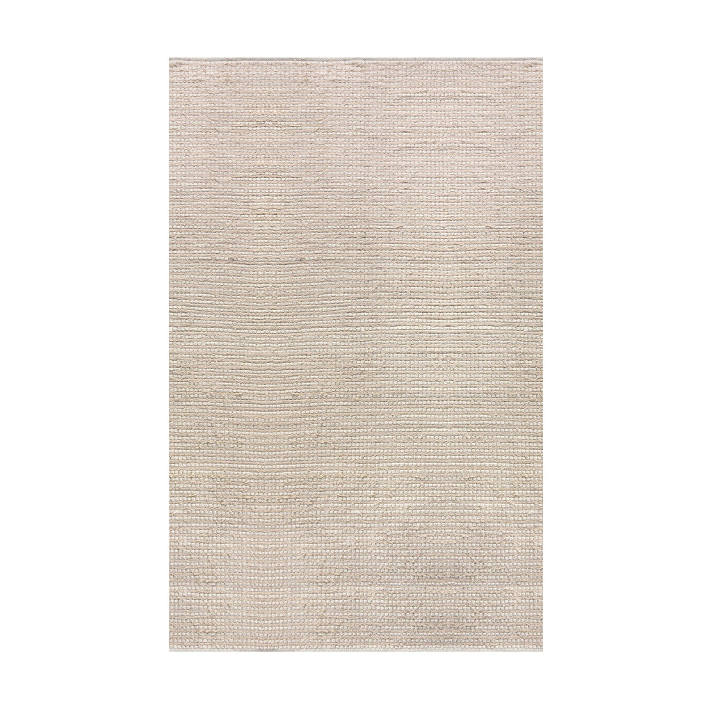 DRYSDALE RUG - WOOL/COTTON SALVAGE - IVORY - HAND WOVEN
