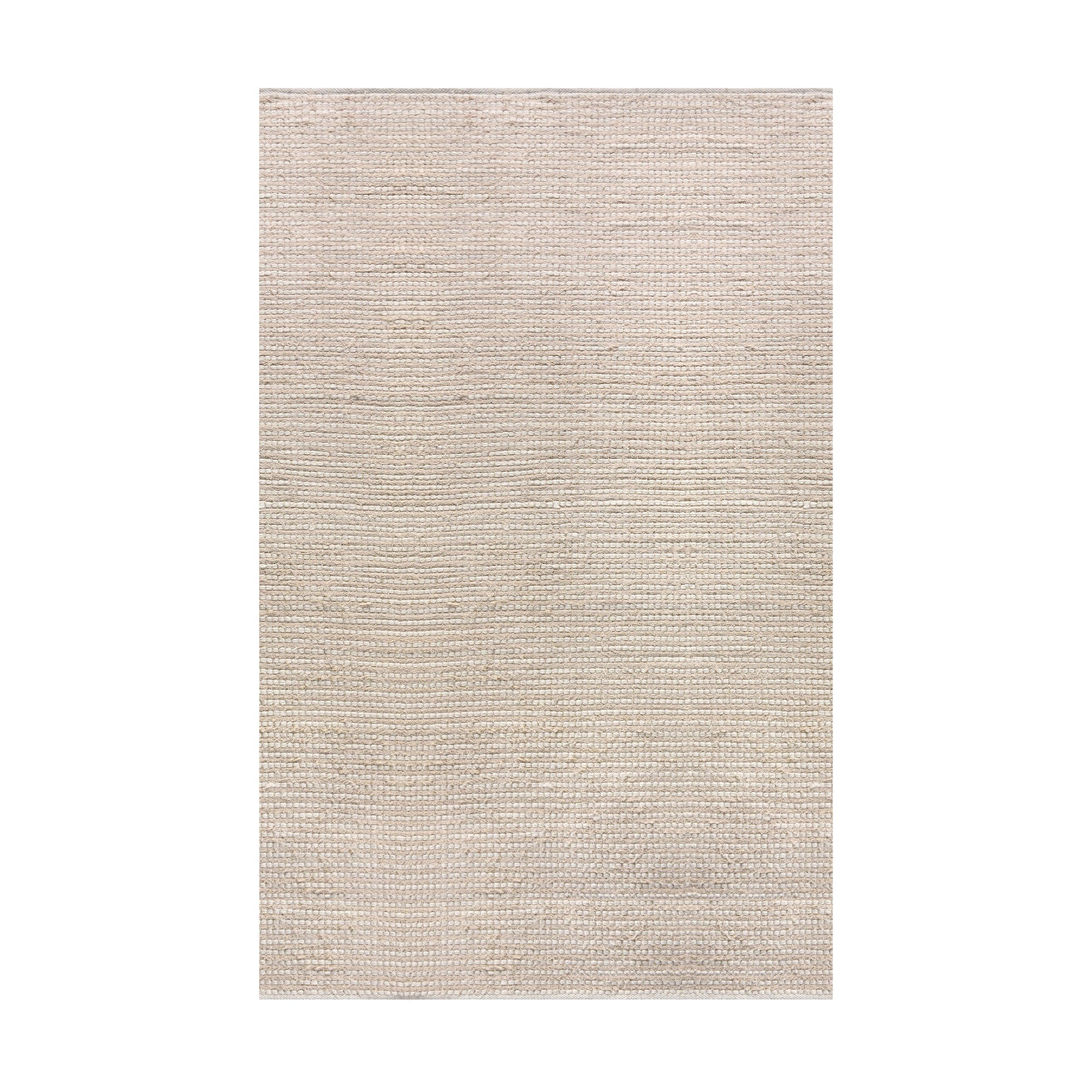 DRYSDALE RUG - WOOL/COTTON SALVAGE - IVORY - HAND WOVEN