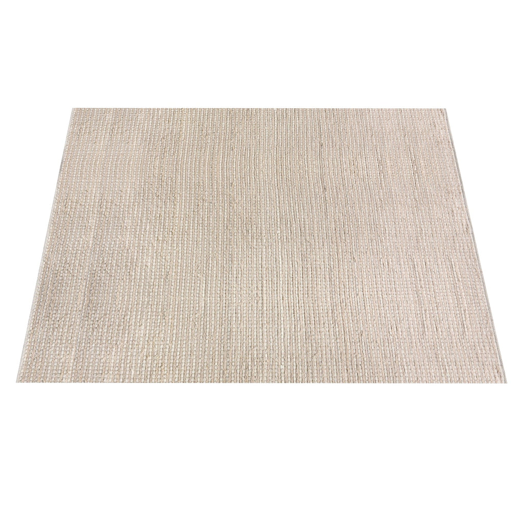 DRYSDALE RUG - WOOL/COTTON SALVAGE - IVORY - HAND WOVEN