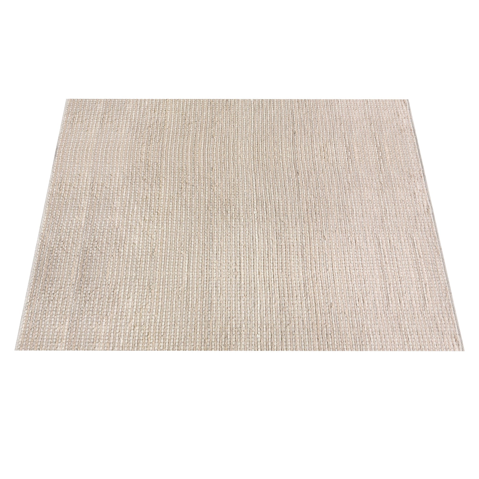 DRYSDALE RUG - WOOL/COTTON SALVAGE - IVORY - HAND WOVEN
