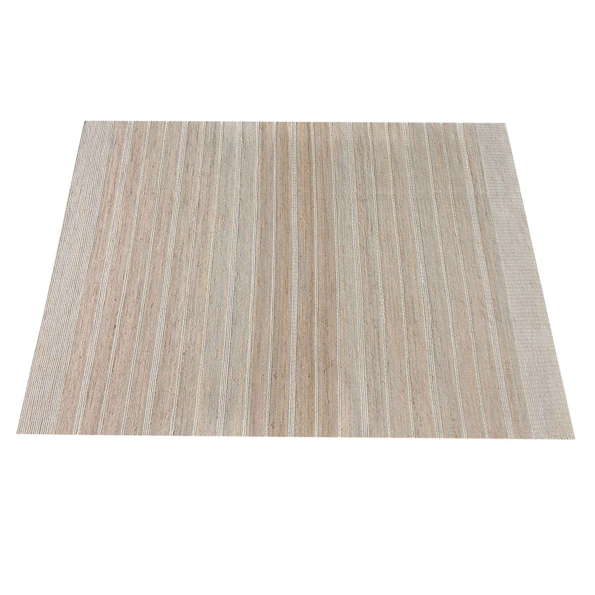 Monolith & Heart Engano Hand-Carved Wool & Jute Rug, Bleach & Ivory
