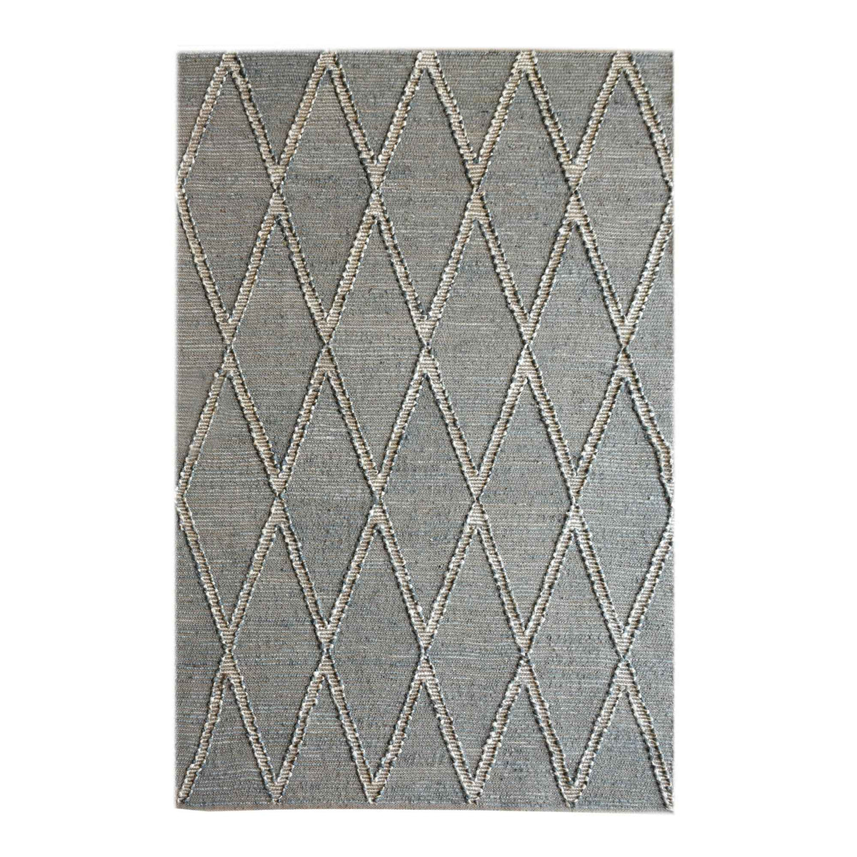 Monolith & Heart Ermin Hand-Woven Hemp & Jute Rug, Sage