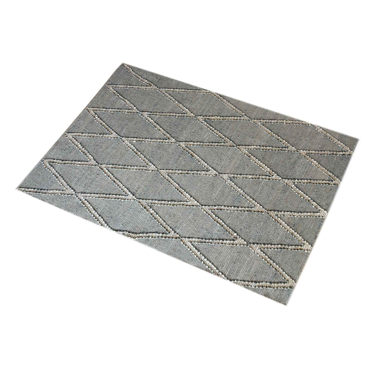 Monolith & Heart Ermin Hand-Woven Hemp & Jute Rug, Sage