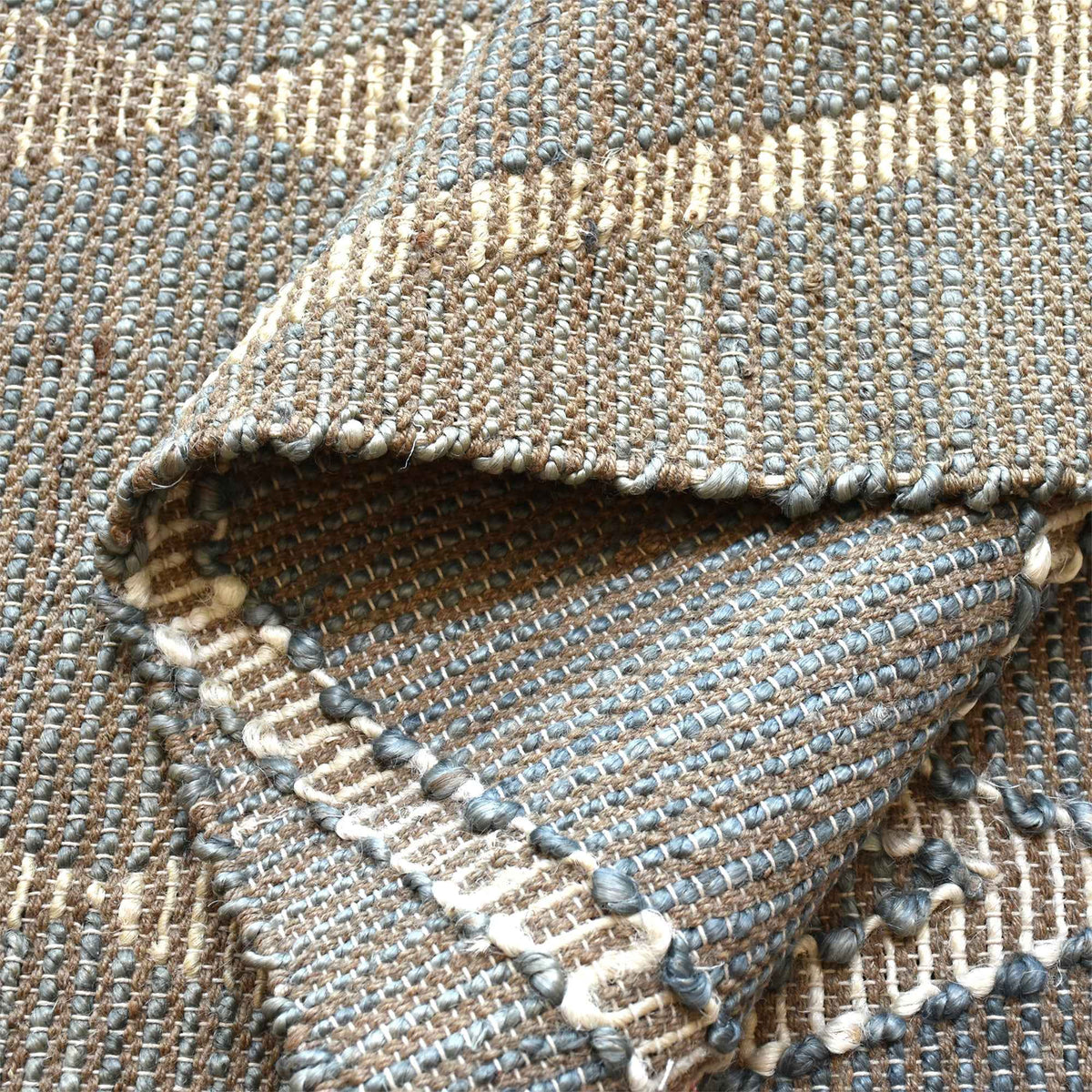 Monolith & Heart Ermin Hand-Woven Hemp & Jute Rug, Sage
