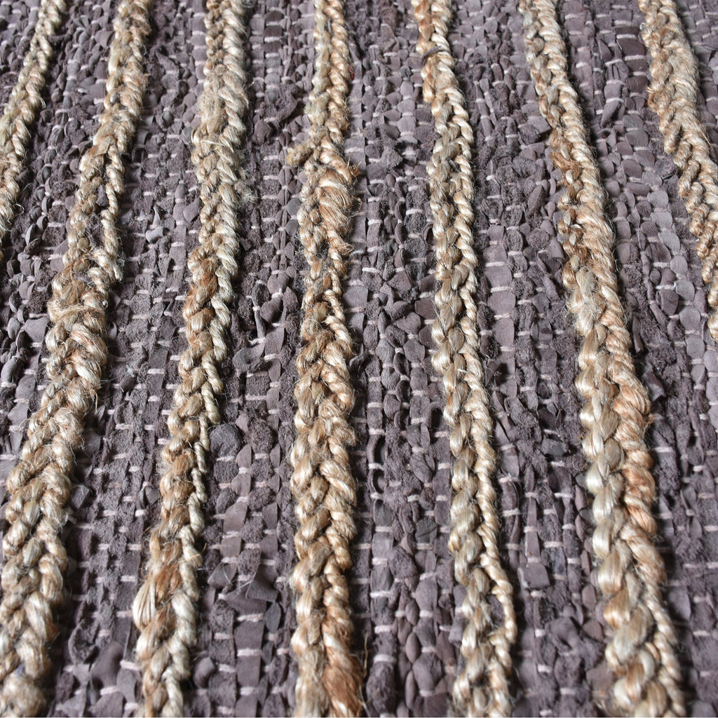 ESTELLA RUG - Hemp / Leather