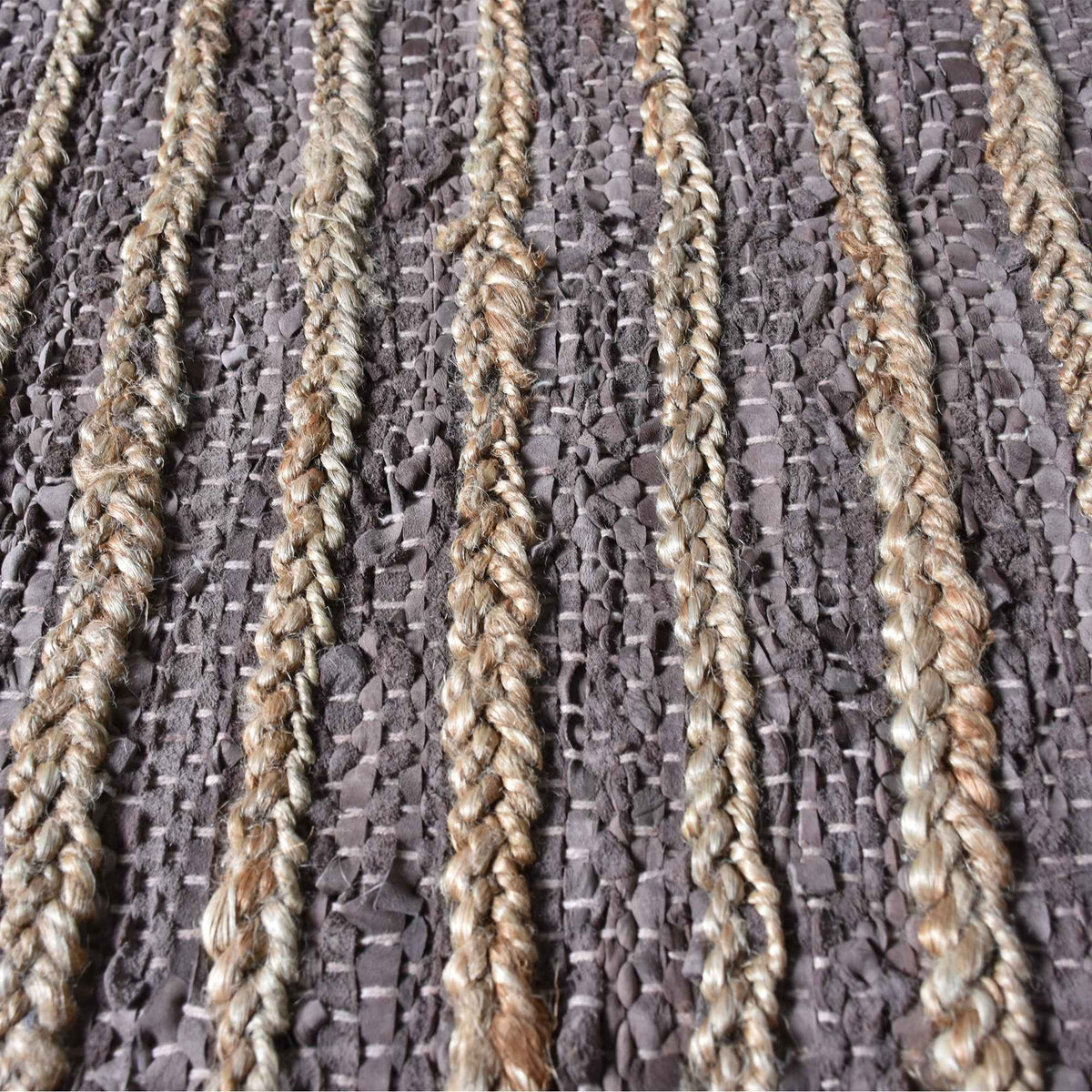 ESTELLA RUG - Hemp / Leather