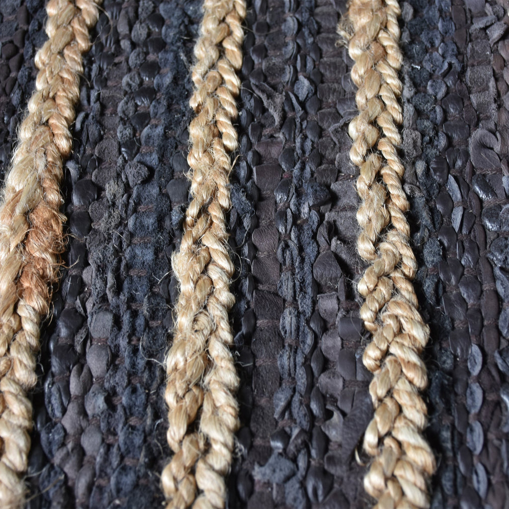 ESTELLA RUG - Hemp / Leather