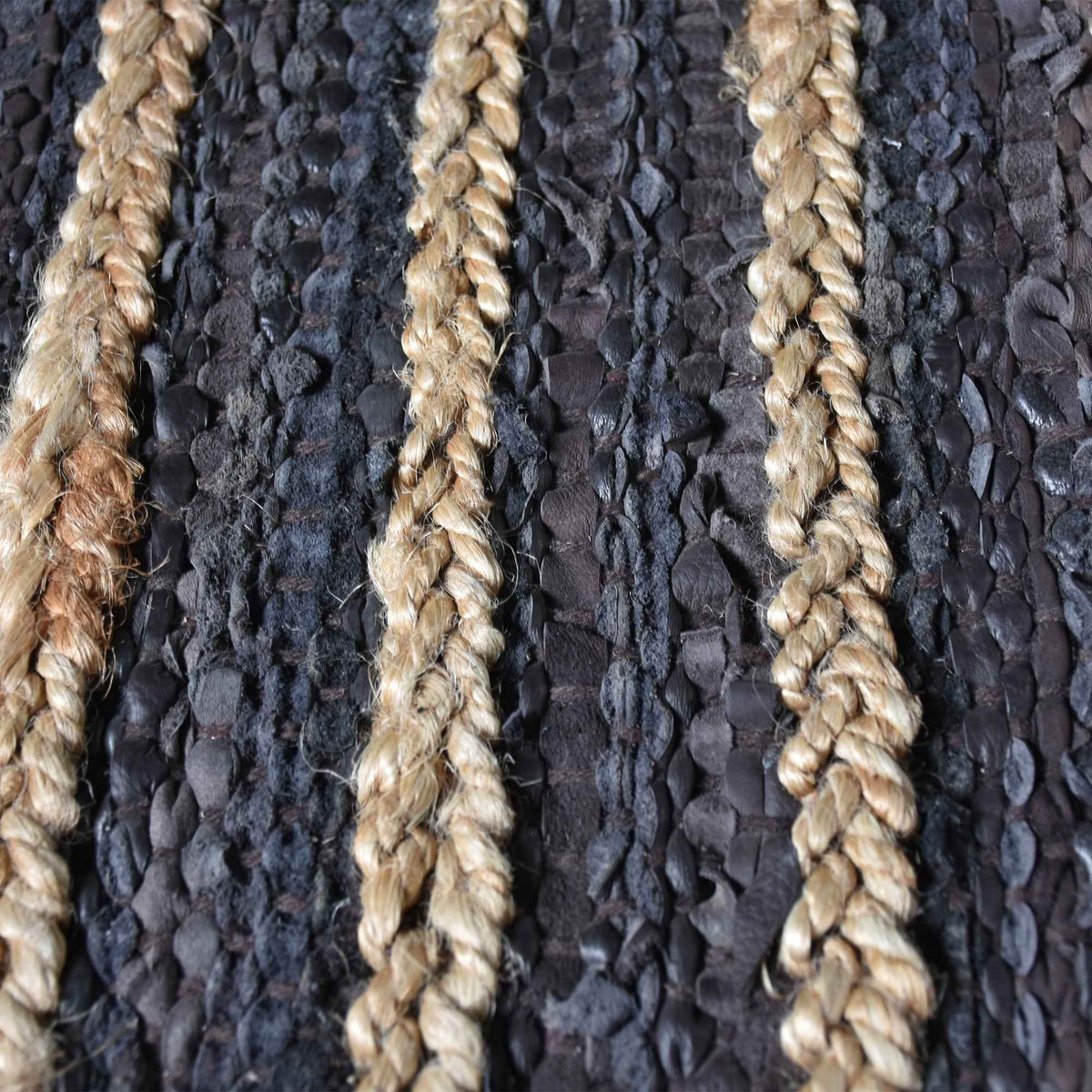 ESTELLA RUG - Hemp / Leather