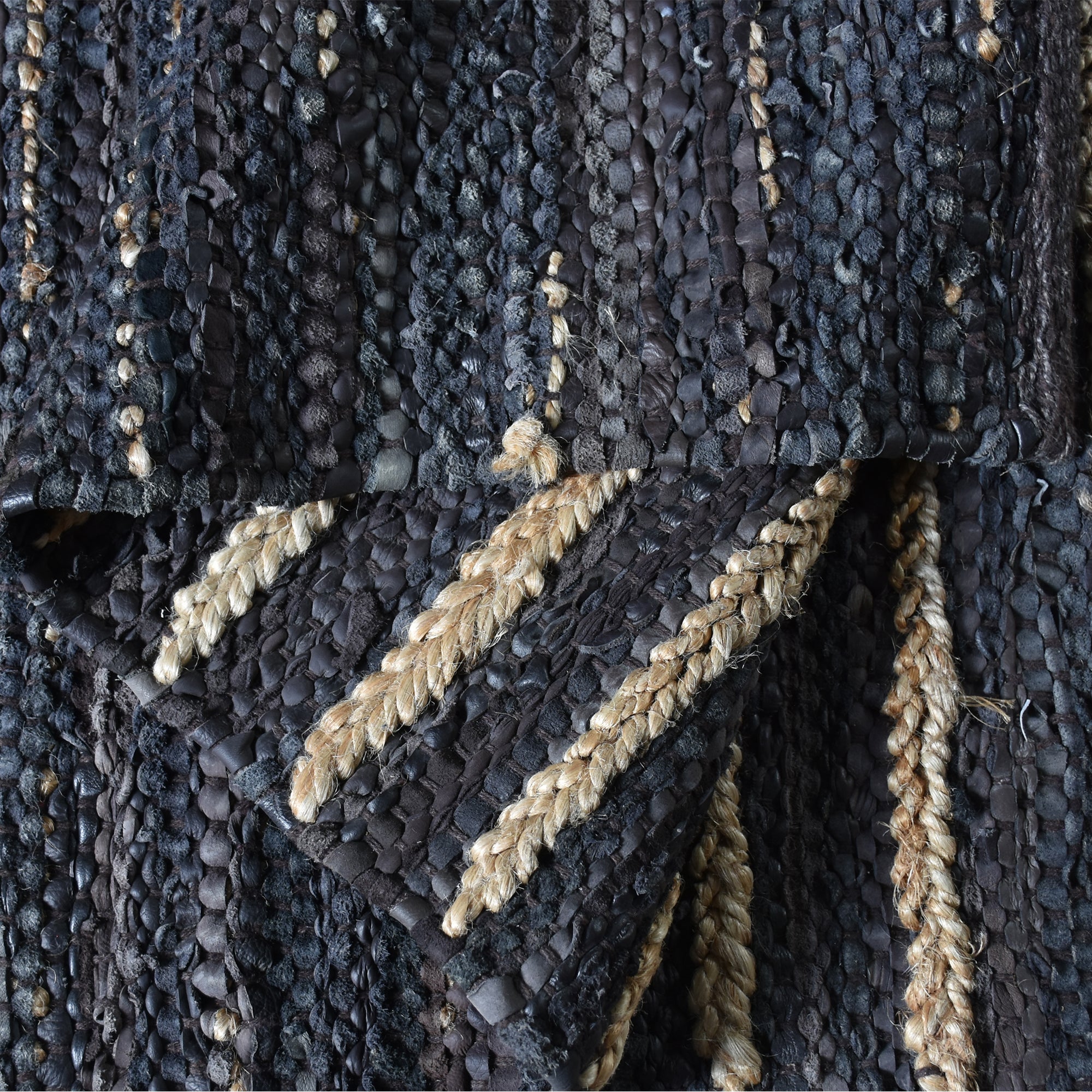ESTELLA RUG - Hemp / Leather