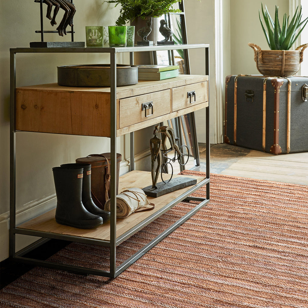 ESTELLA RUG - Hemp / Leather