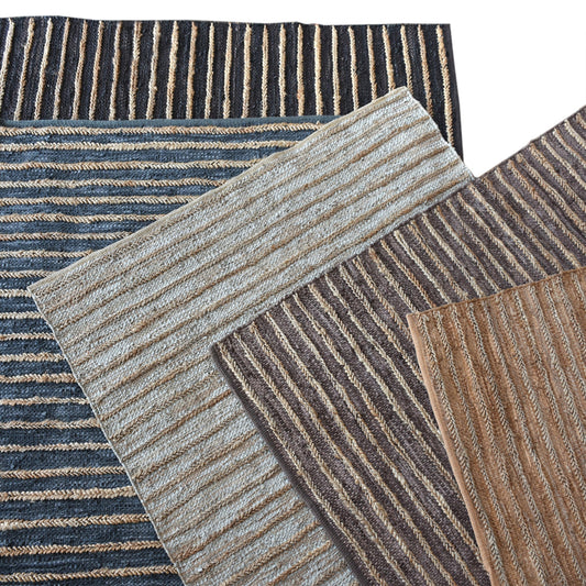 ESTELLA RUG - Hemp / Leather