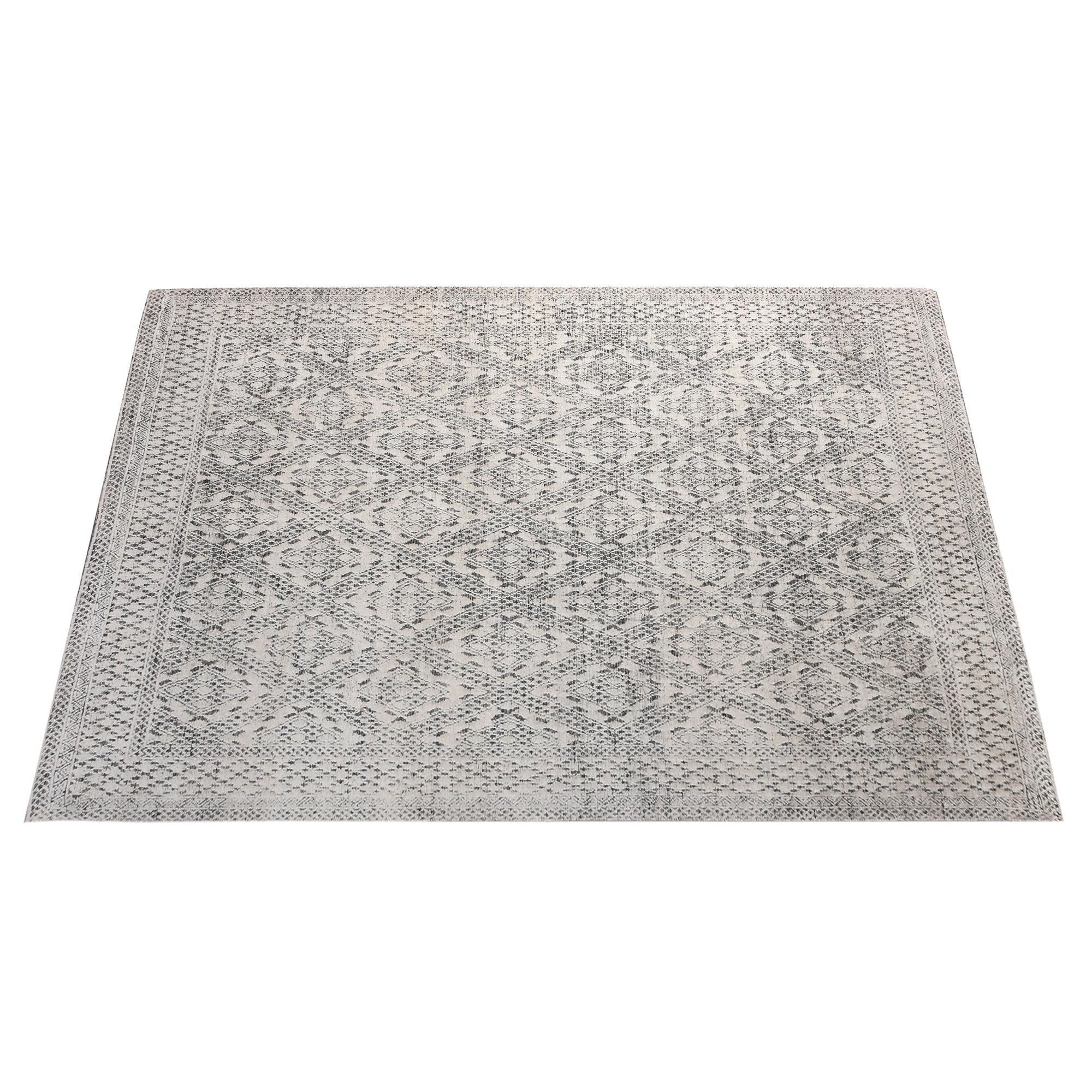 Area Rug, Bedroom Rug, Living Room Rug, Living Area Rug, Indian Rug, Office Carpet, Office Rug, Shop Rug Online, Wool, Natural White, Natural, Hand knotted, All Cut, Boho-Chic