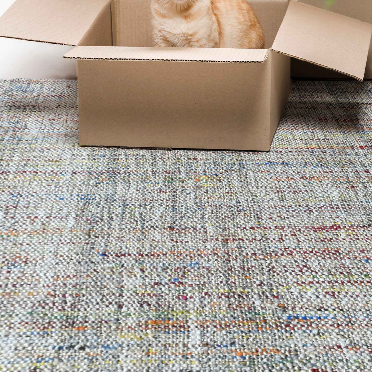 Monolith & Heart Fahro Hand-Woven Hemp, Wool & Viscose Rug, Multiple Colours