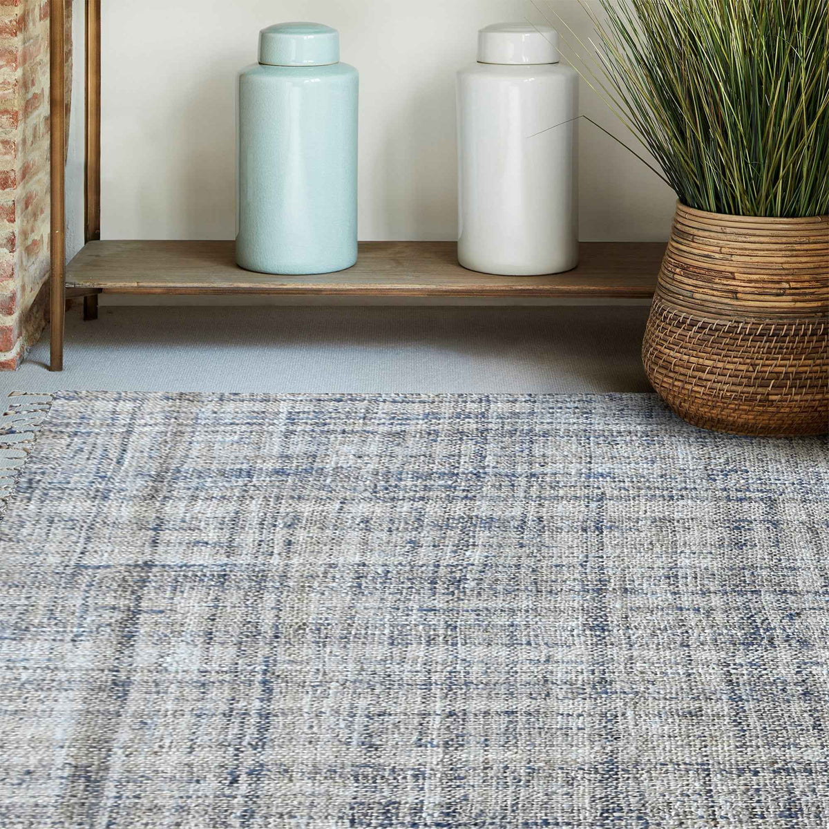 Monolith & Heart Fahro Hand-Woven Hemp, Wool & Viscose Rug, Multiple Colours